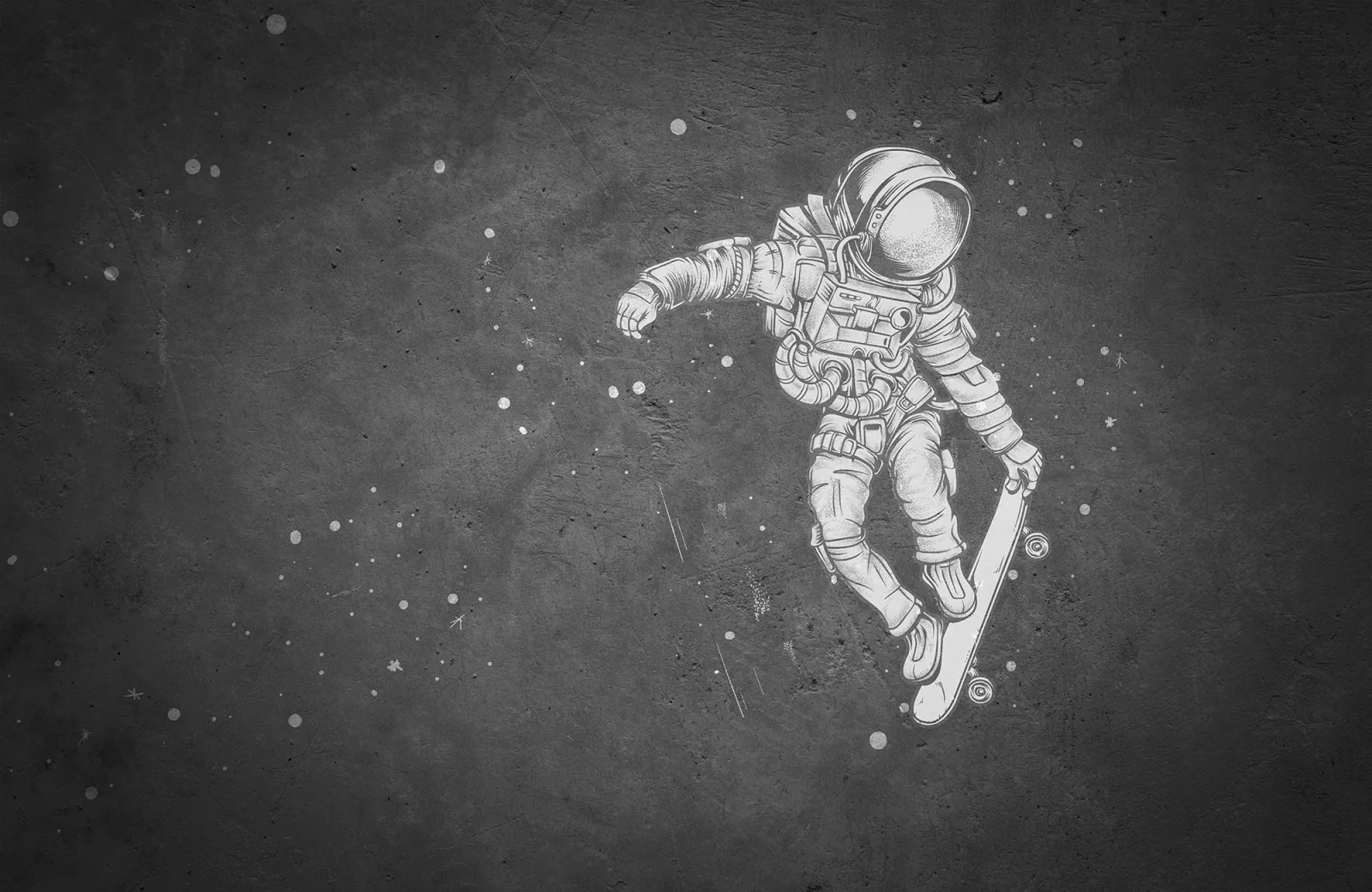 Fototapeta Astronauta skater — powiększenie wzoru