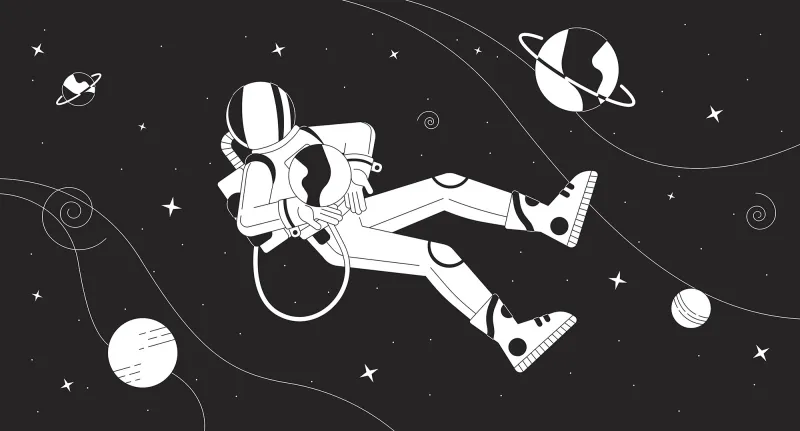Fototapeta Astronauta w kosmosie