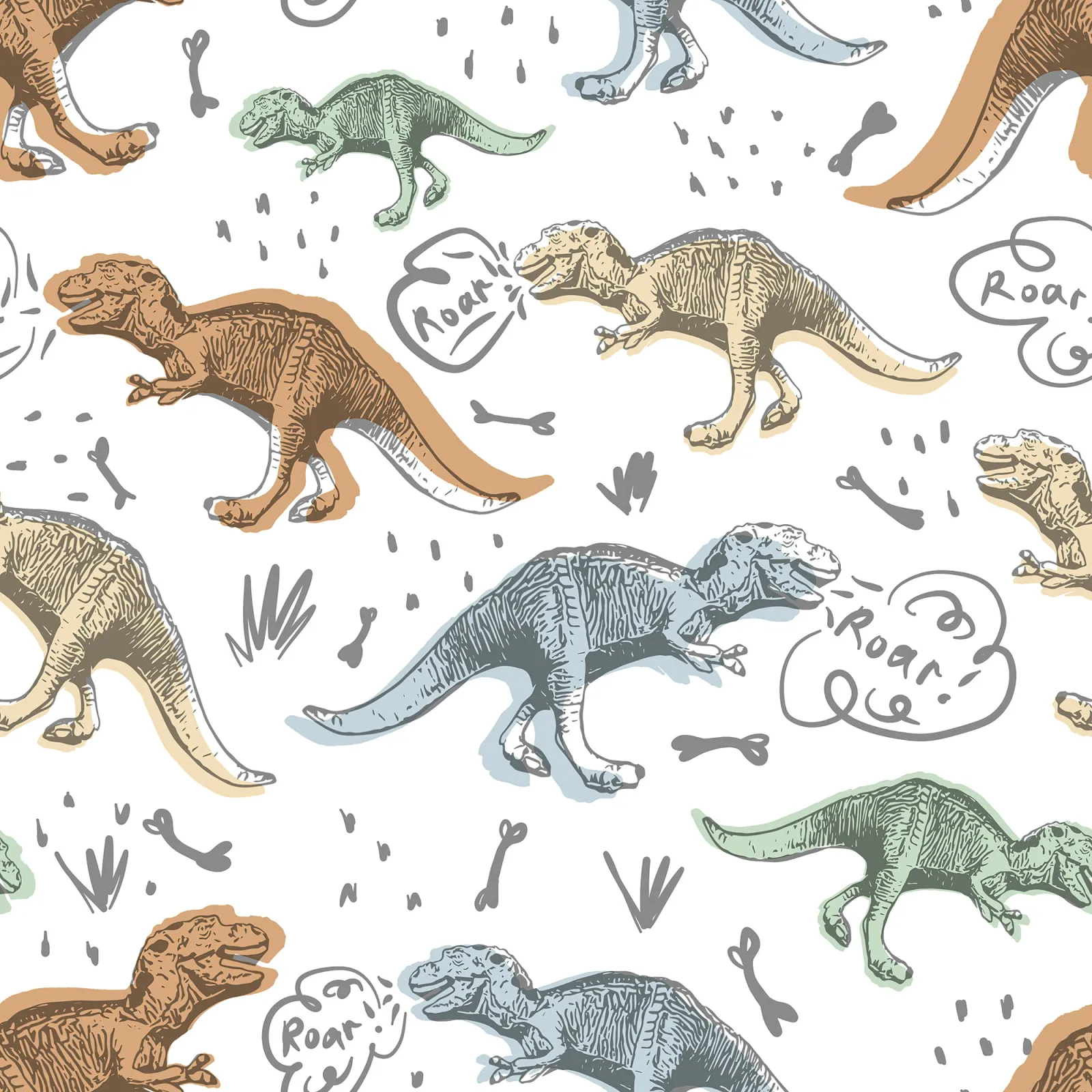 Fototapeta Dinozaury — powiększenie wzoru