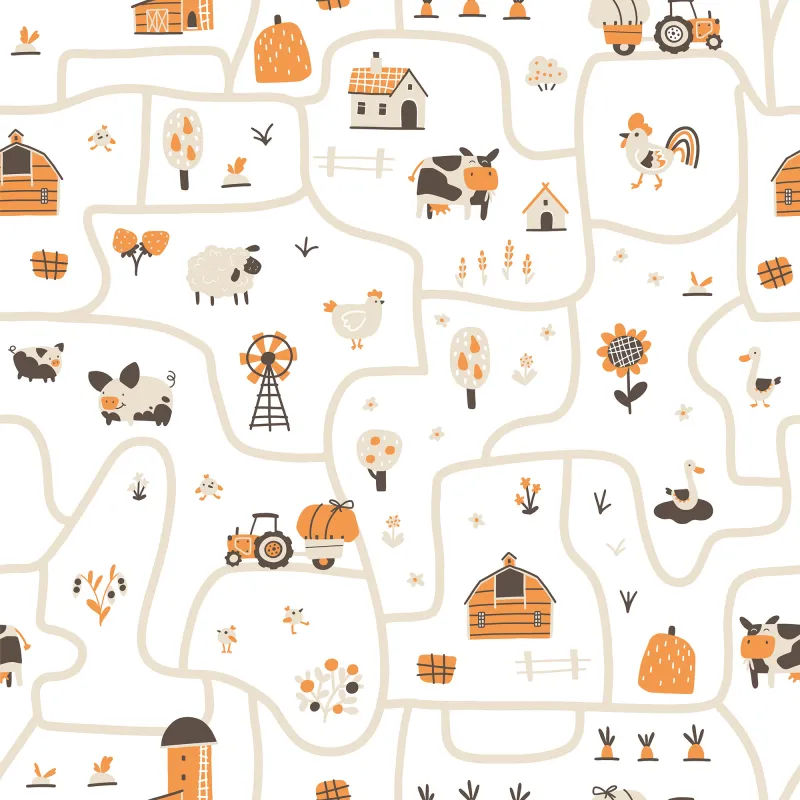 Fototapeta Mapa farmy