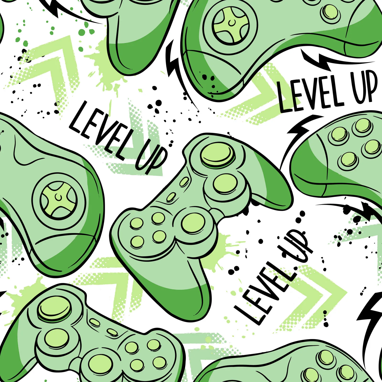 Fototapeta Zielone joysticki — powiększenie wzoru