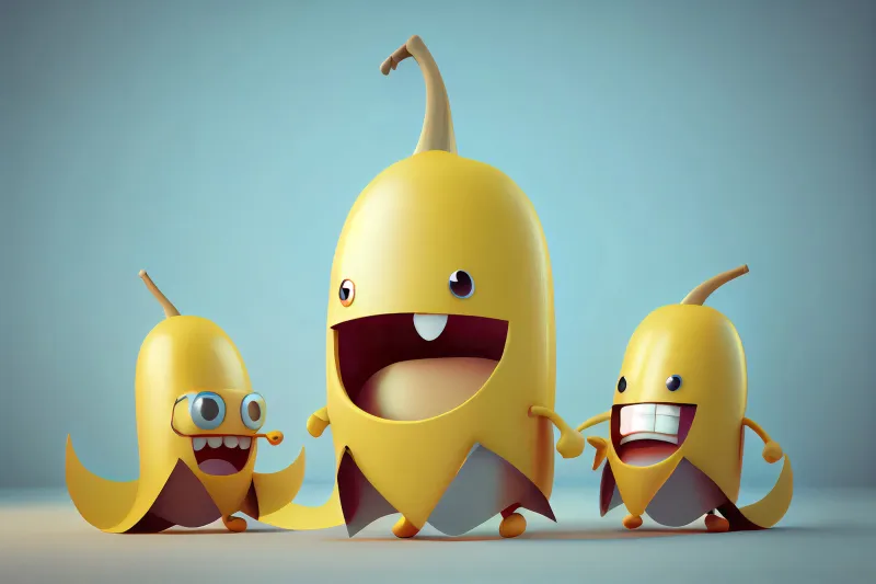 Fototapeta Urocze postacie banana