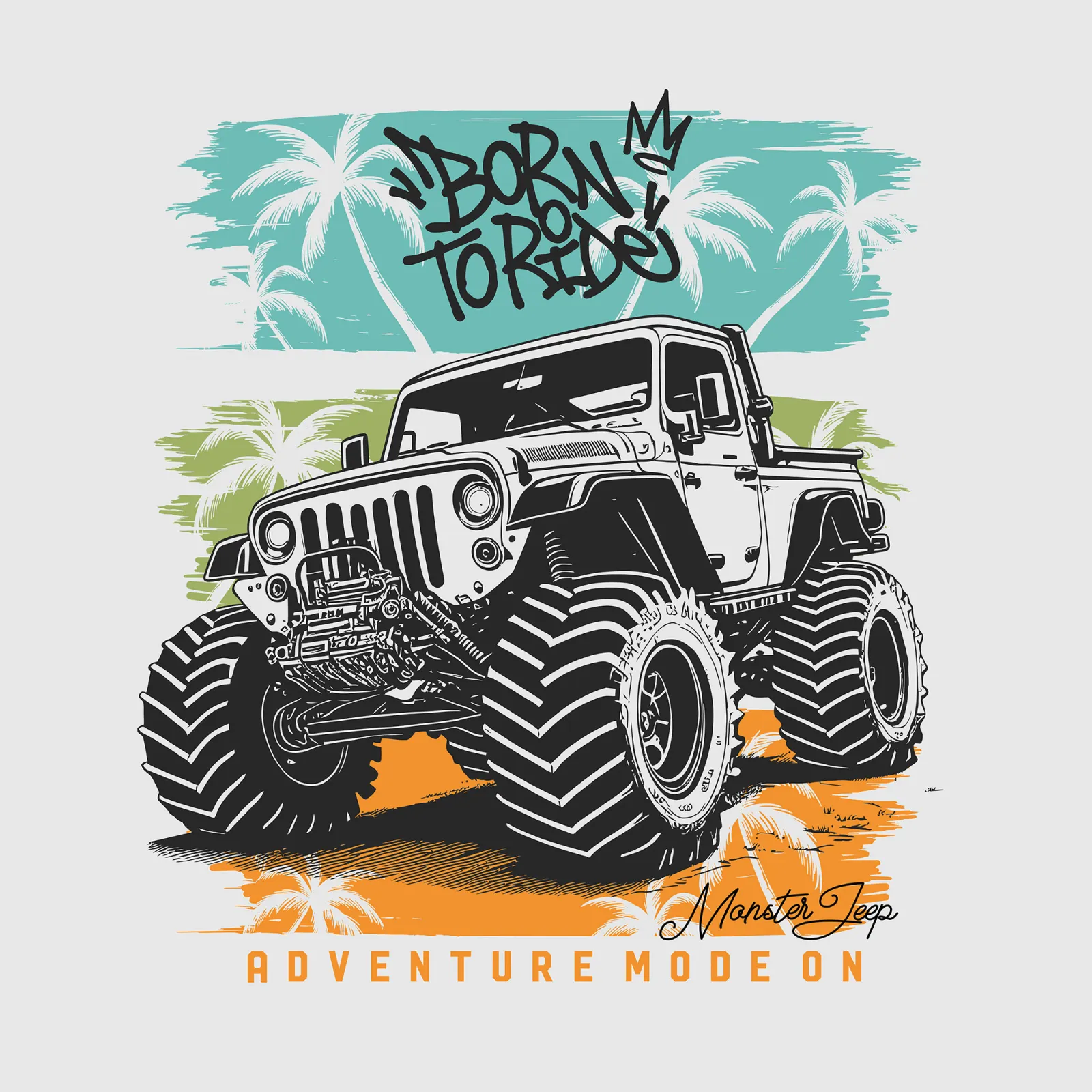 Fototapeta Jeep — powiększenie wzoru