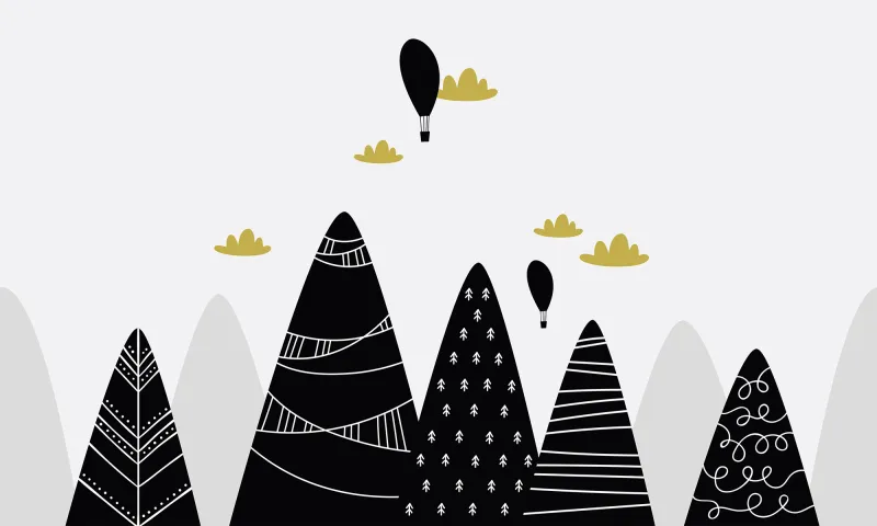 Fototapeta Góry ilustracja