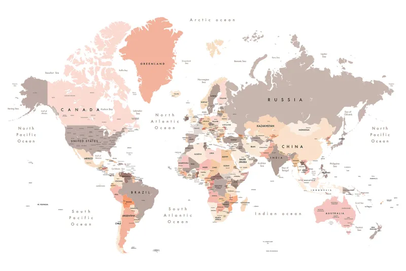 Fototapeta Mapa świata