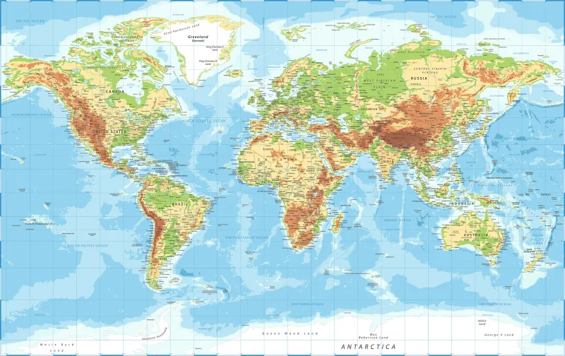 Fototapeta Mapa Świata