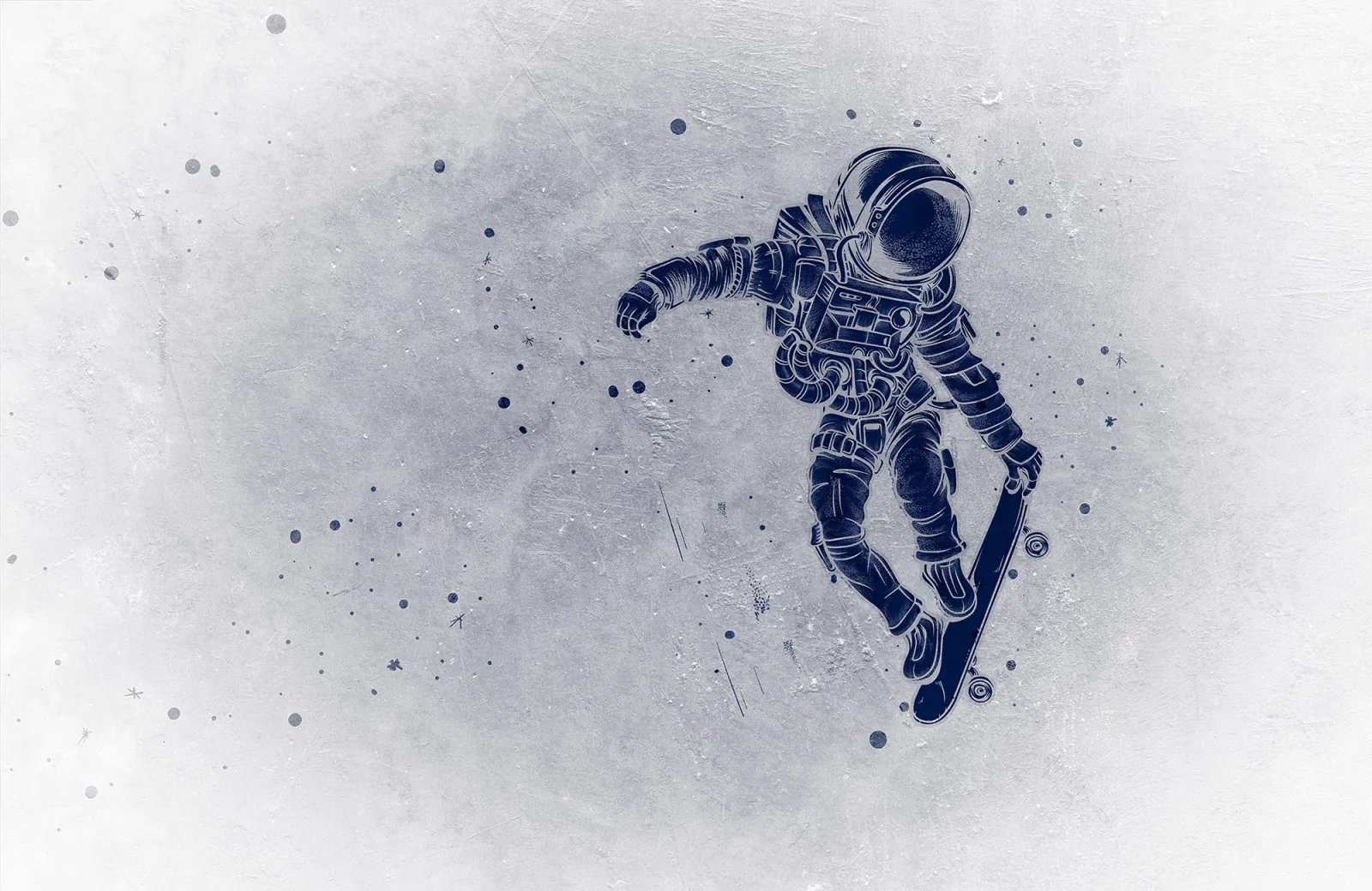 Fototapeta Astronauta skater — powiększenie wzoru