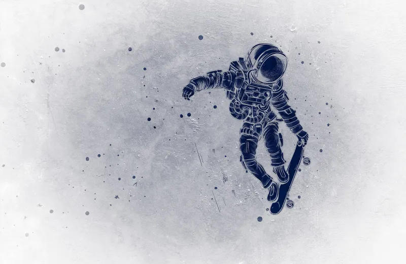 Fototapeta Astronauta skater