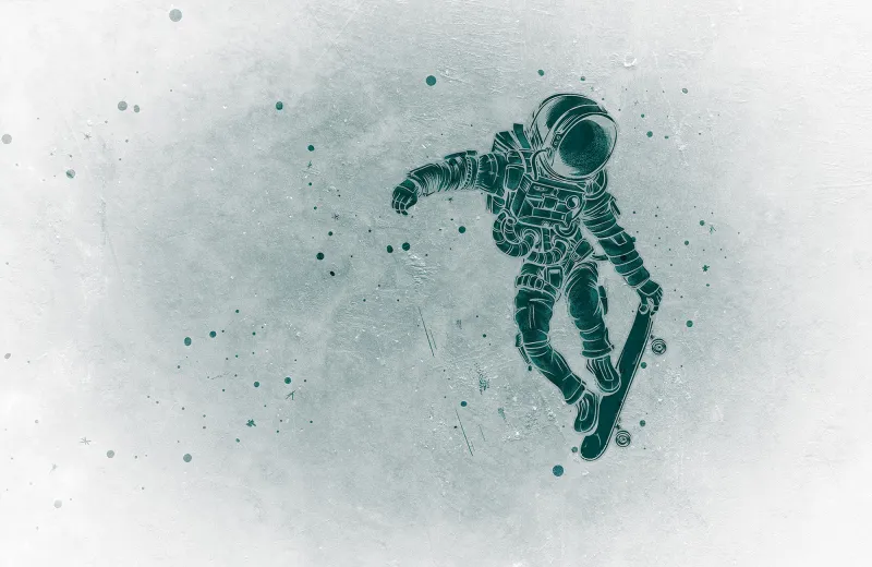 Fototapeta Astronauta skater