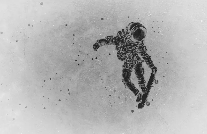 Fototapeta Astronauta skater