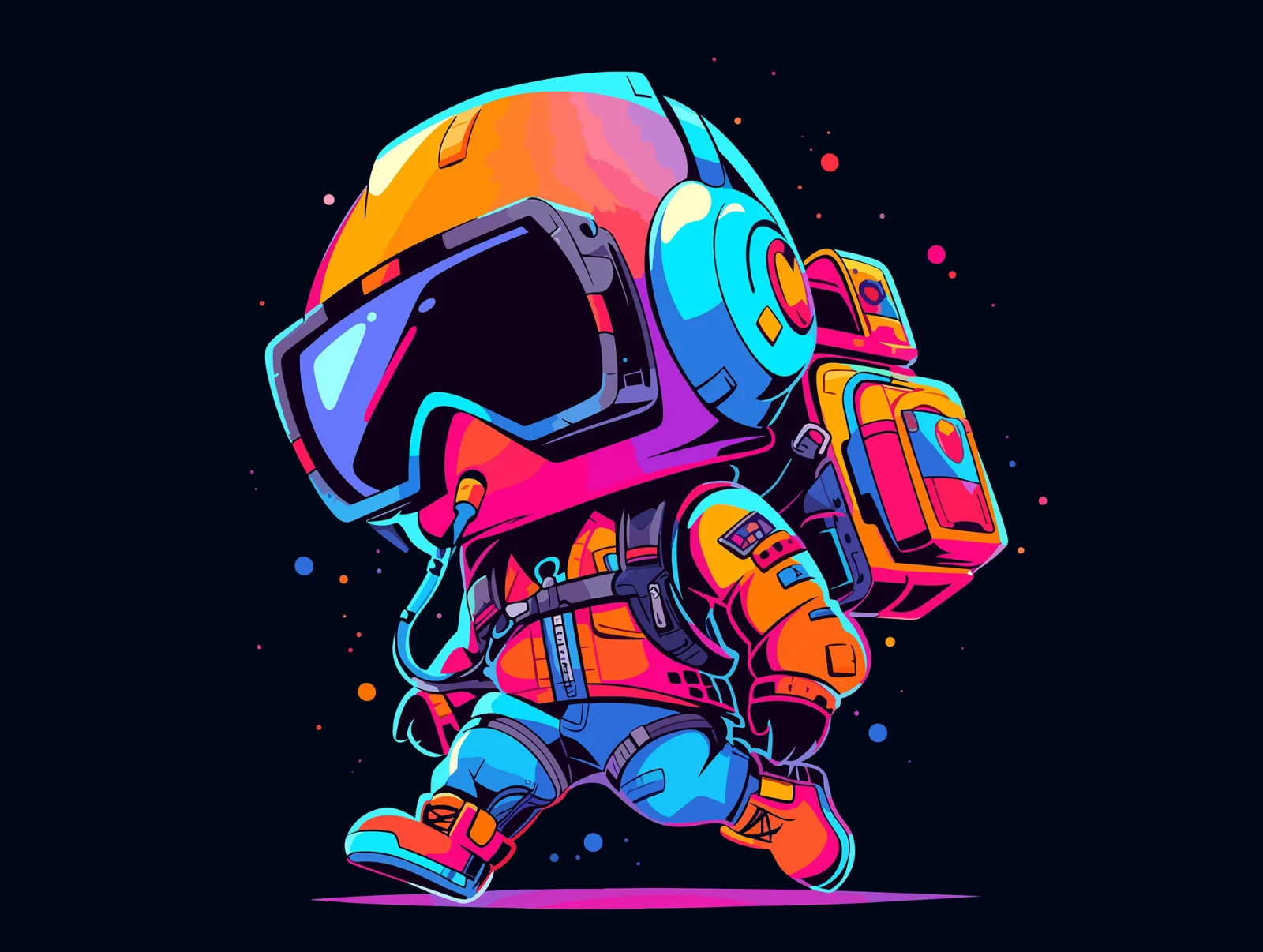 Fototapeta Mały astronauta — powiększenie wzoru