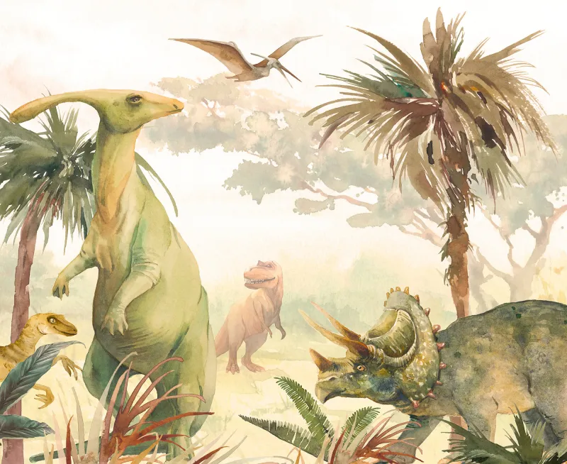 Fototapeta Dinozaury w dżungli