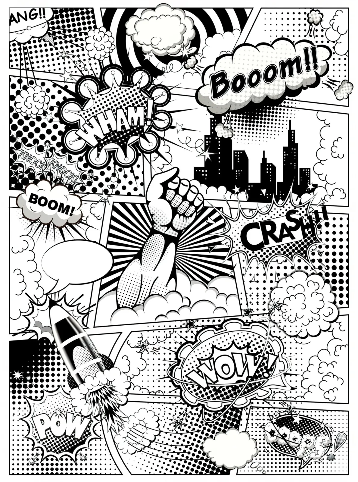 Fototapeta Komiks — powiększenie wzoru